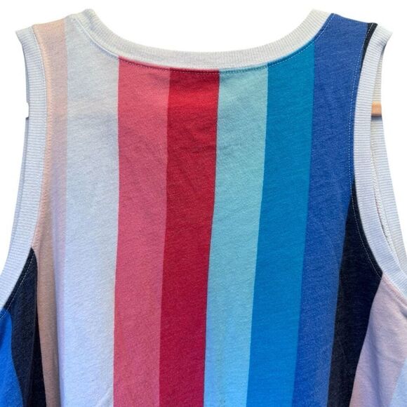 Torrid Vertical Striped Vintage Triblend Jersey Crew Neck Tank Top Size 2 2XL - Picture 9 of 10